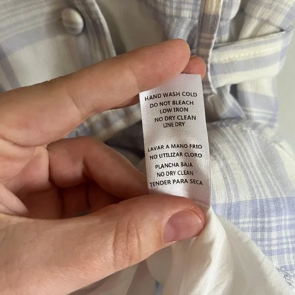 Mable Plaid Button Front Belted Mini Dress - Picture 7 of 7